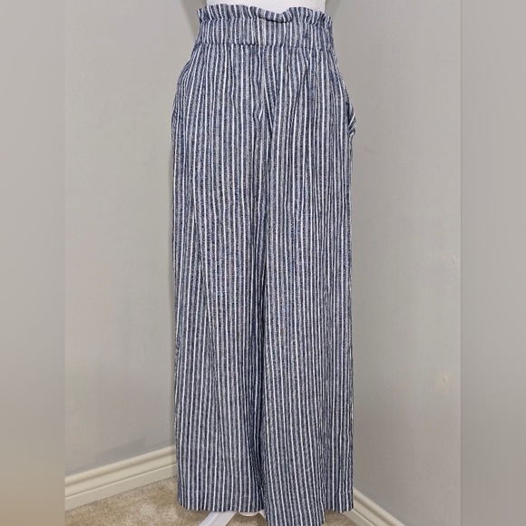 Laundry By Shelli Segal Wide-Leg Linen-Blend Pants Women's Size Medium - Picture 4 of 11